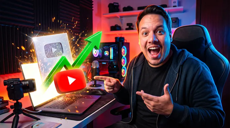 Capa do curso Como criar um canal no YouTube do zero, com o professor Otávio Marques