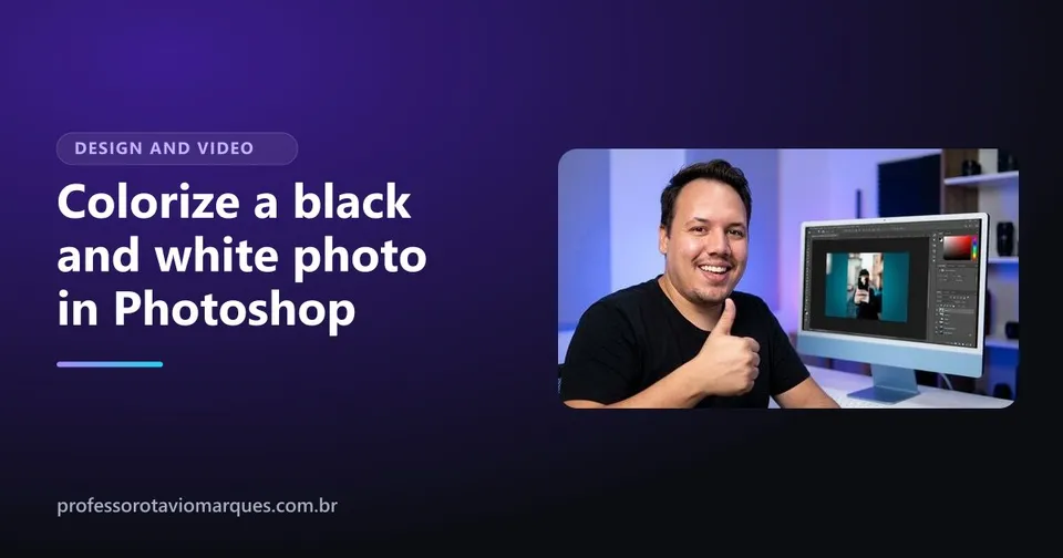 Cover of the article How to colorize a black and white photo in Photoshop: AI and by hand