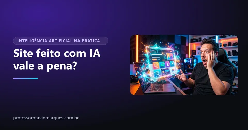 Site feito com IA vale a pena? Prós, contras e quando escolher
